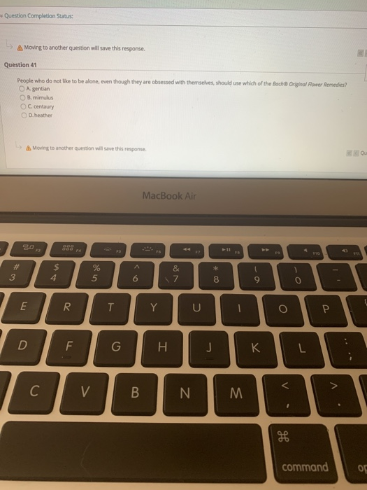 orce Once started, this test must be completed in