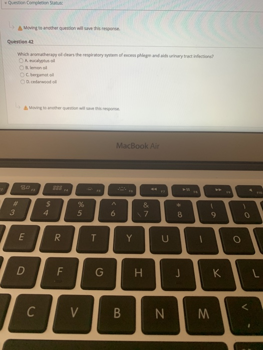 orce Once started, this test must be completed in