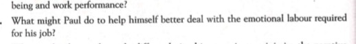 MINI CASE EMOTIONAL LABOUR AT THE CALL CENTRE