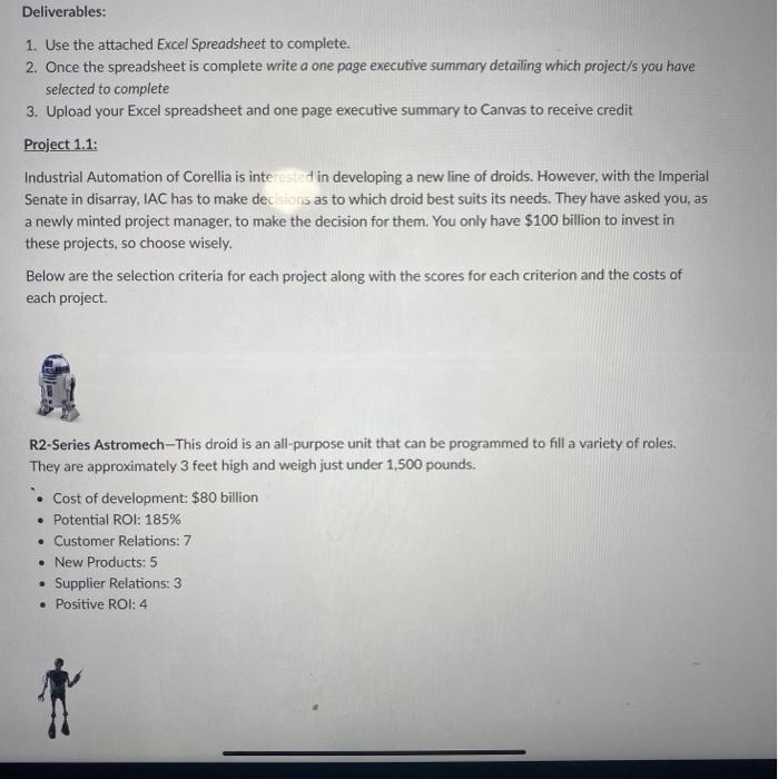 Project Selection Matrix Project Attributes and