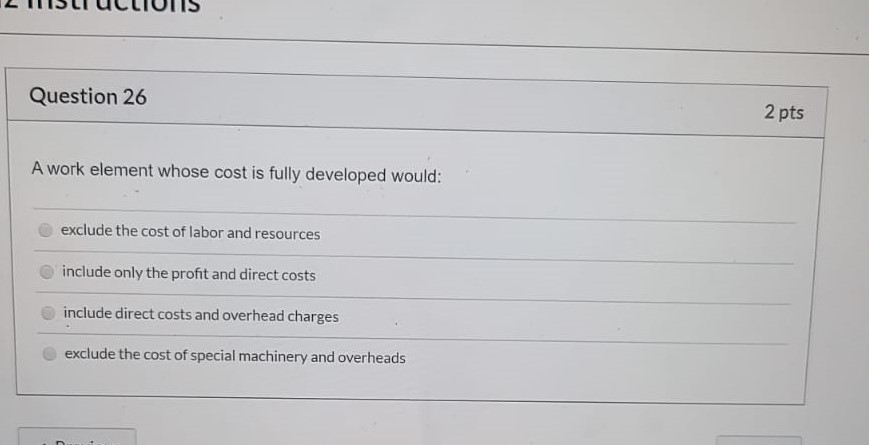 + III (I useIUITS Question 26 2 pts A work