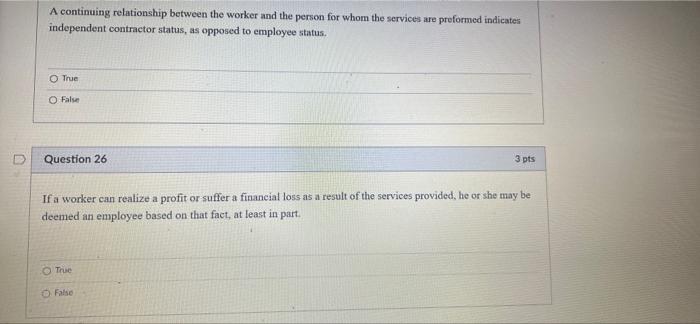 A continuing relationship between the worker and