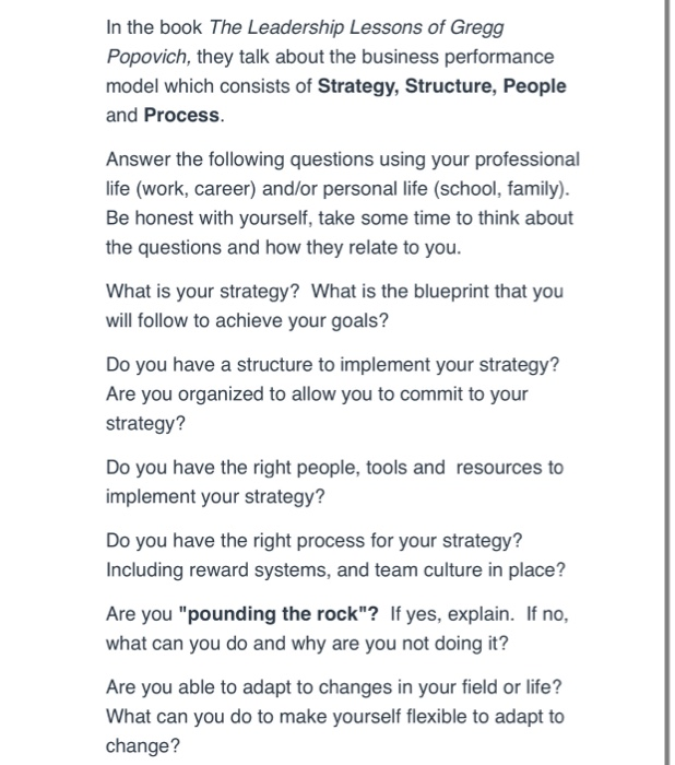 In the book The Leadership Lessons of Gregg