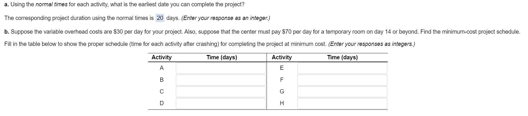 DO NOT EXPLAIN QUESTION A. I NEED B. THANK YOU