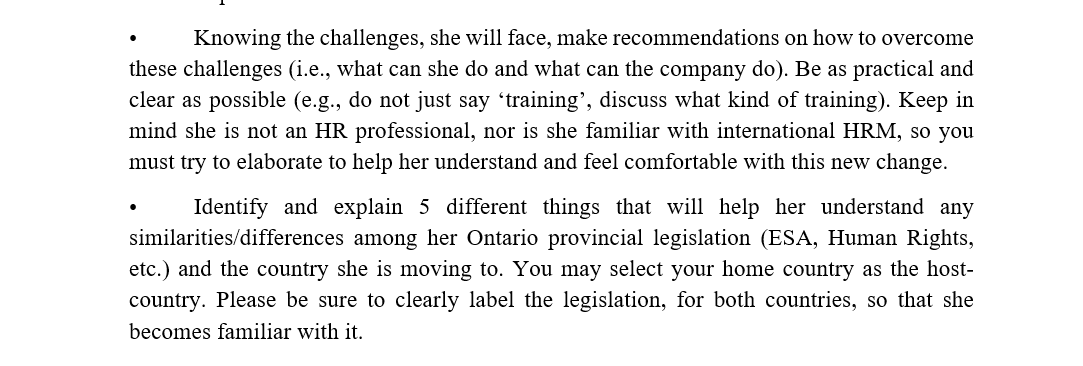 Knowing the challenges, she will face, make