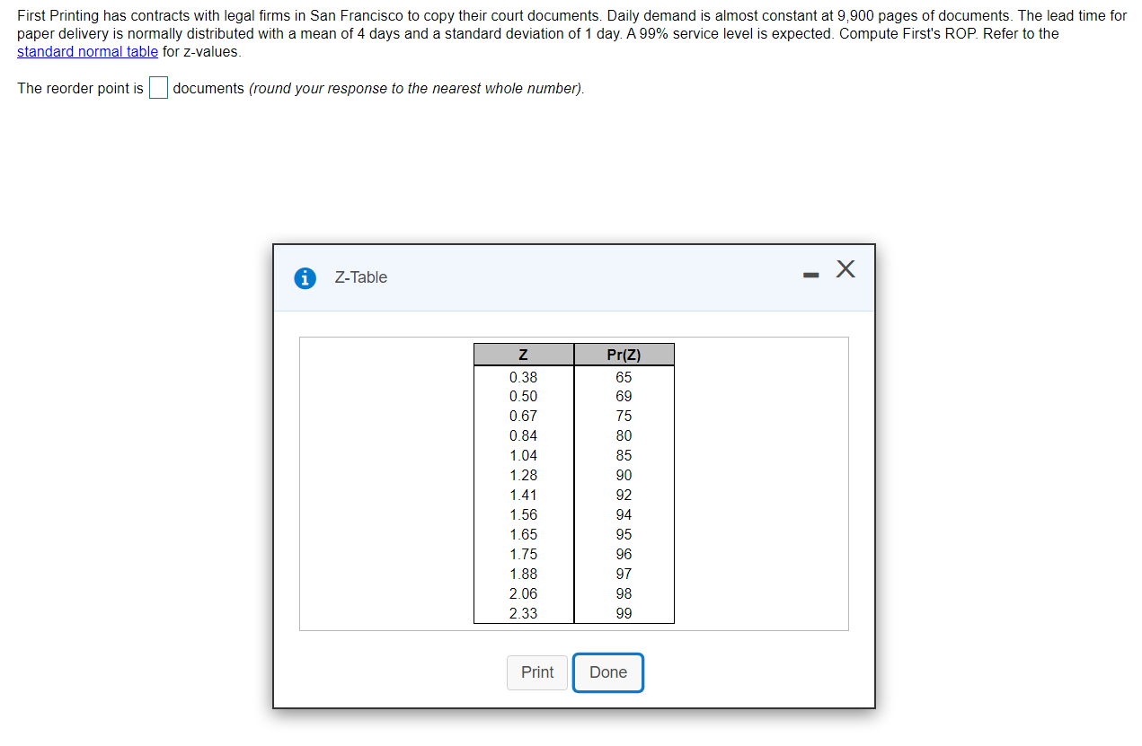 First Printing has contracts with legal firms in
