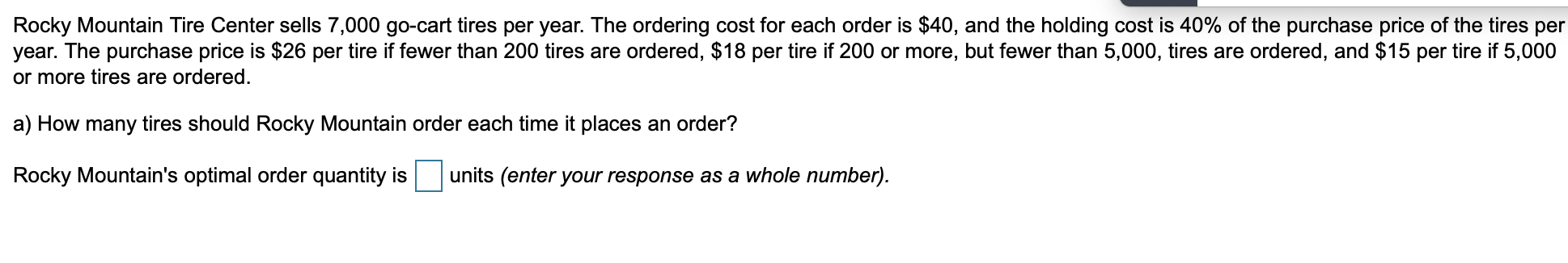Rocky Mountain Tire Center sells 7,000 go-cart