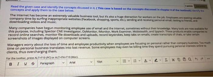 give a short answers 2 Read the given case and