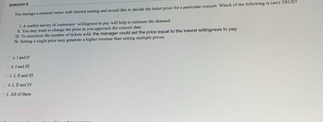 You manage a musical venue with limited seating