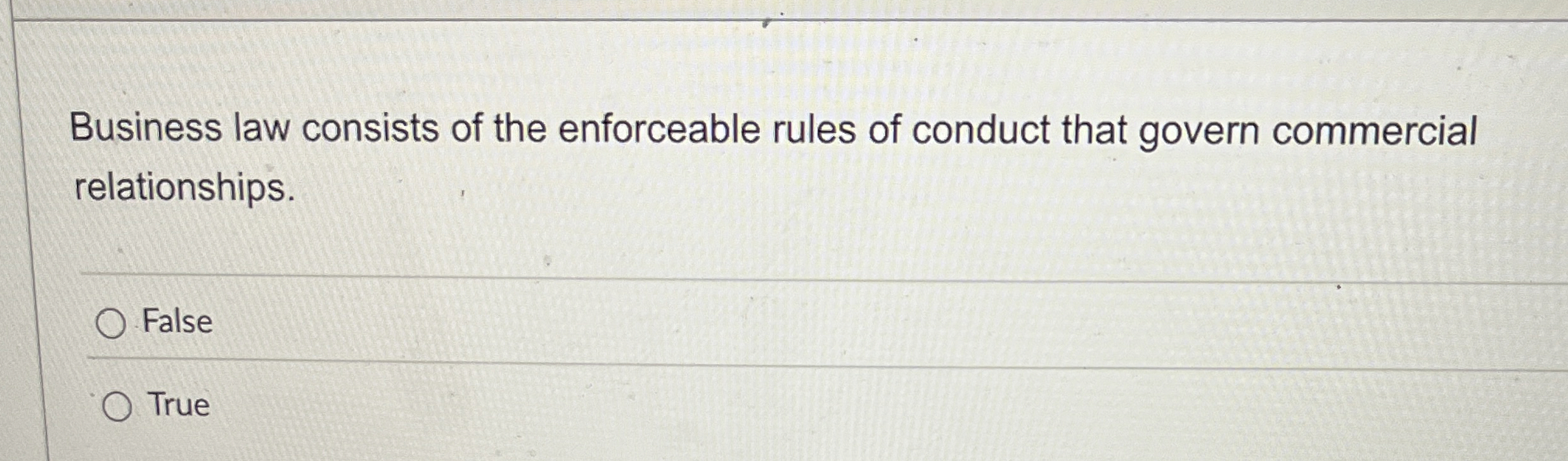 Business law consists of the enforceable rules of