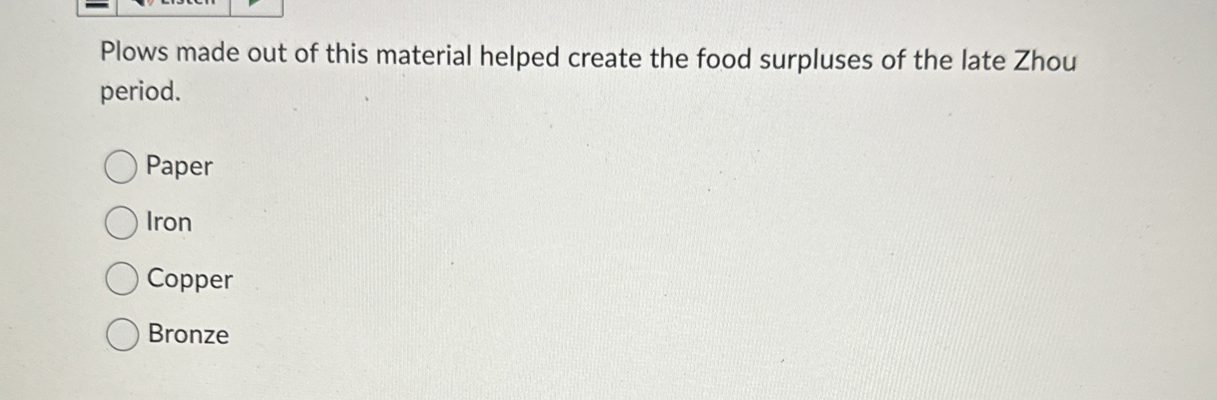 Plows made out of this material helped create the