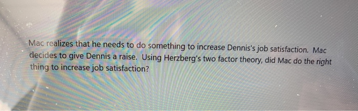 Mac realizes that he needs to do something to
