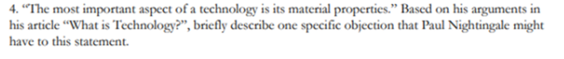 4. "The most important aspect of a technology is