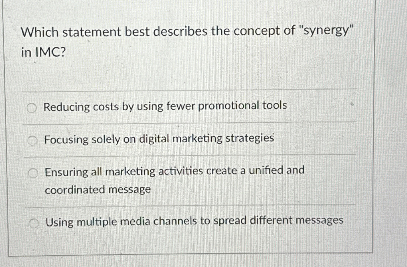 Which statement best describes the concept of