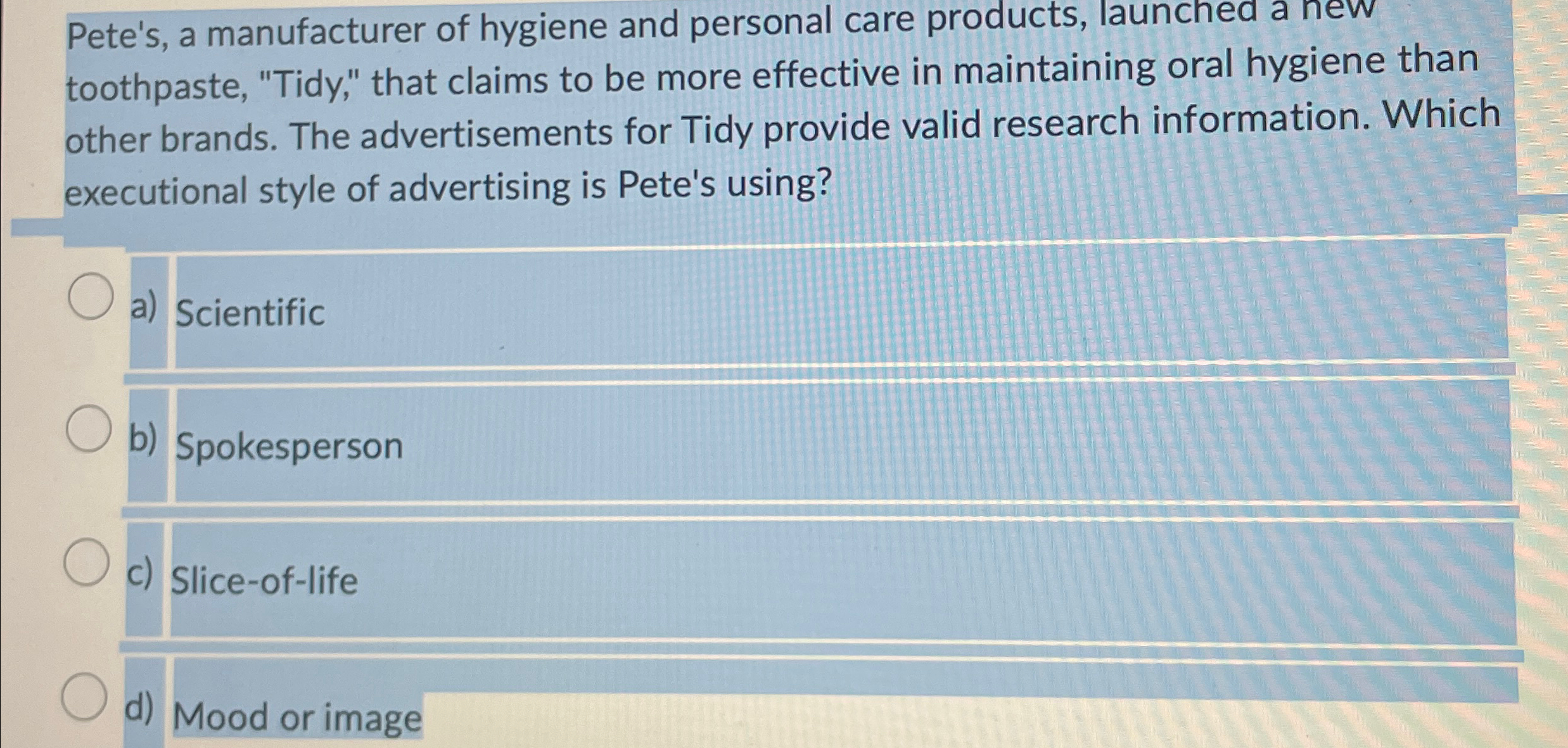 Pete's, a manufacturer of hygiene and personal