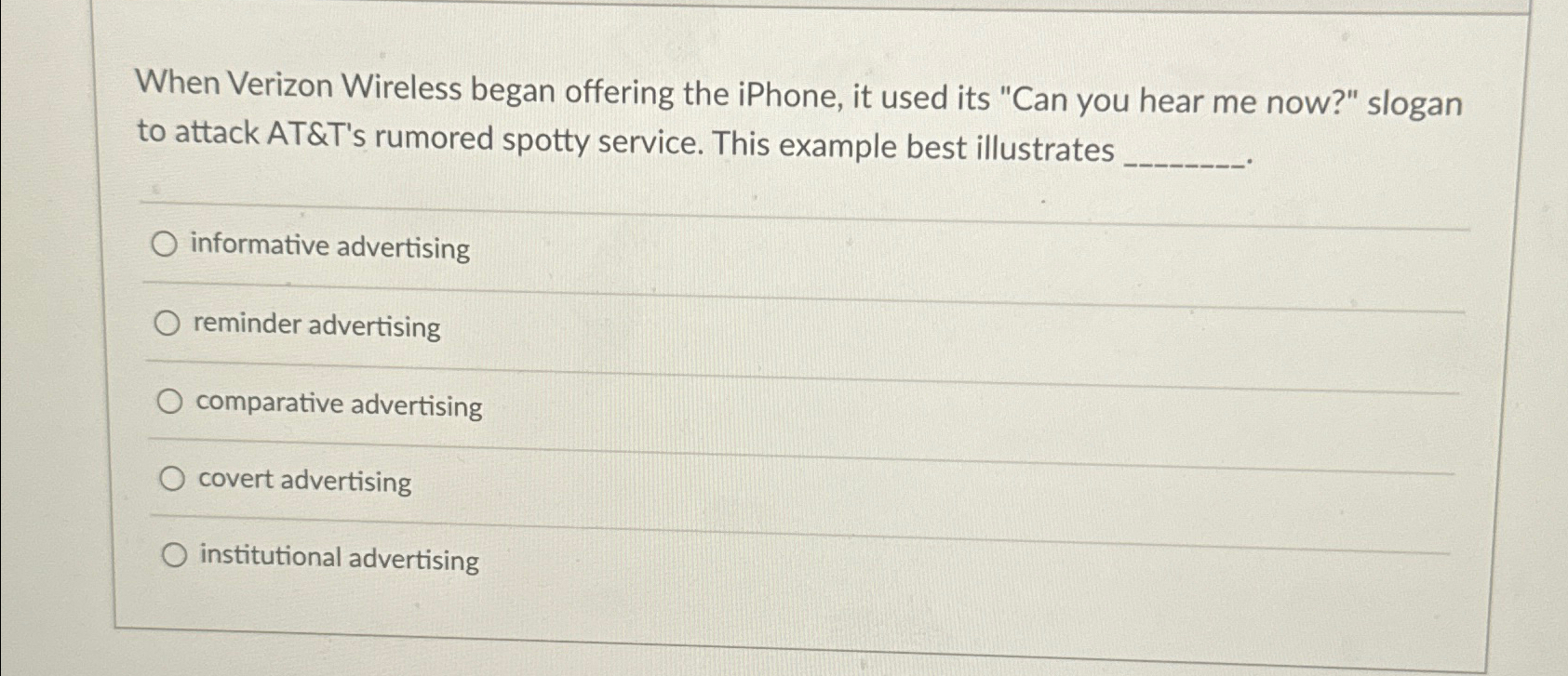 When Verizon Wireless began offering the iPhone,