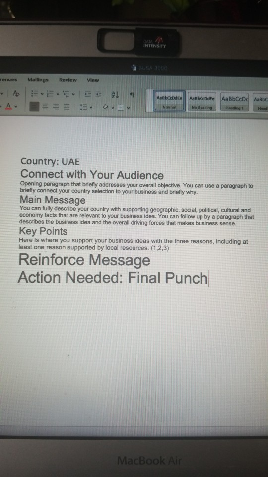 INTENSITY Review ences Mailings - A - AE View E