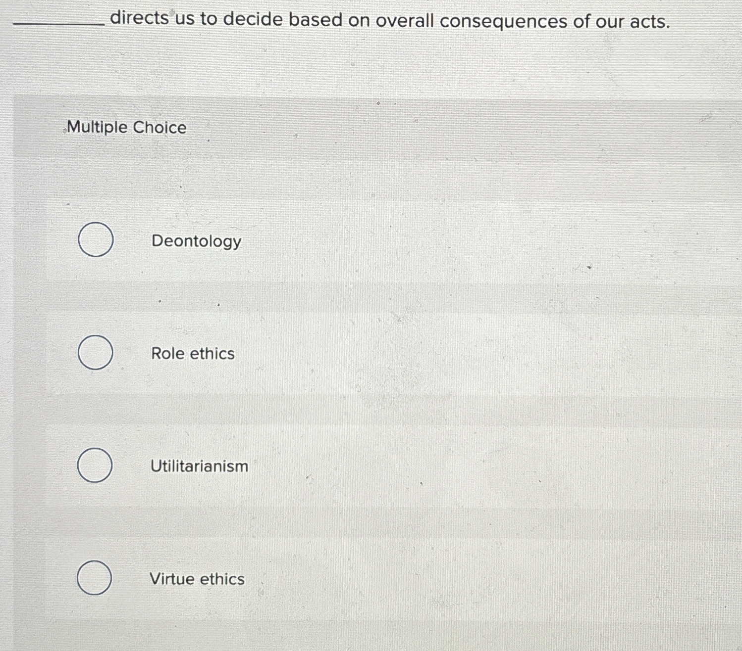 q , directs us to decide based on overall