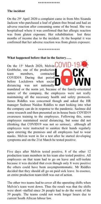 Question: Apply the Integrated Management ayatem