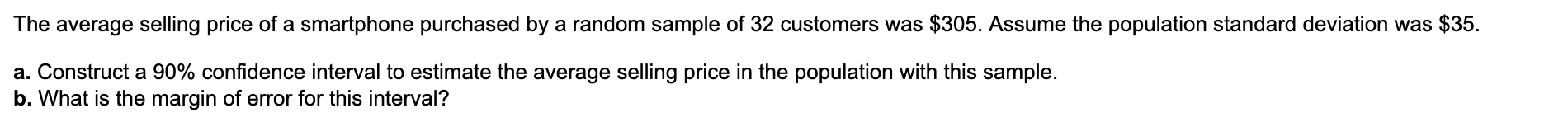 The average selling price of a smartphone
