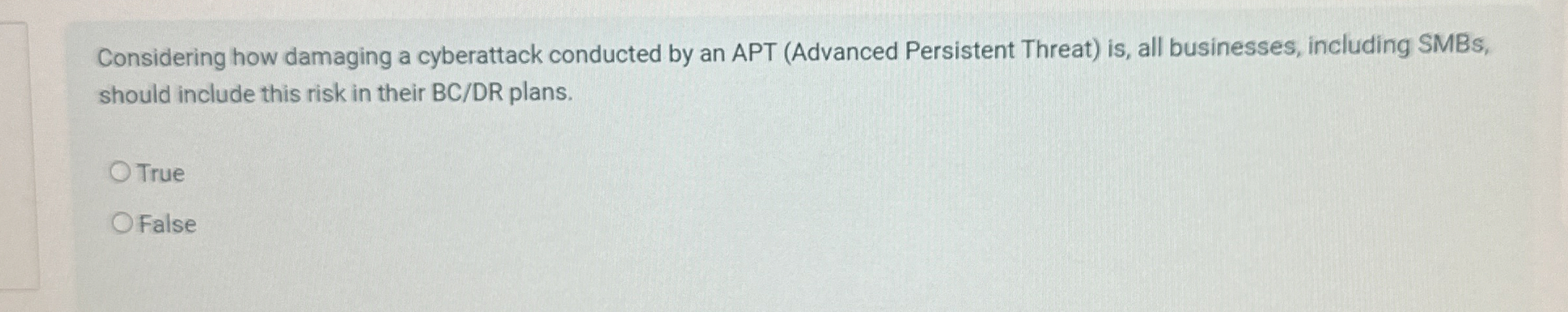 Considering how damaging a cyberattack conducted
