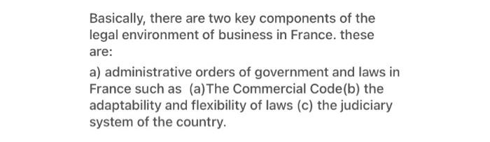 explain ? Basically, there are two key components