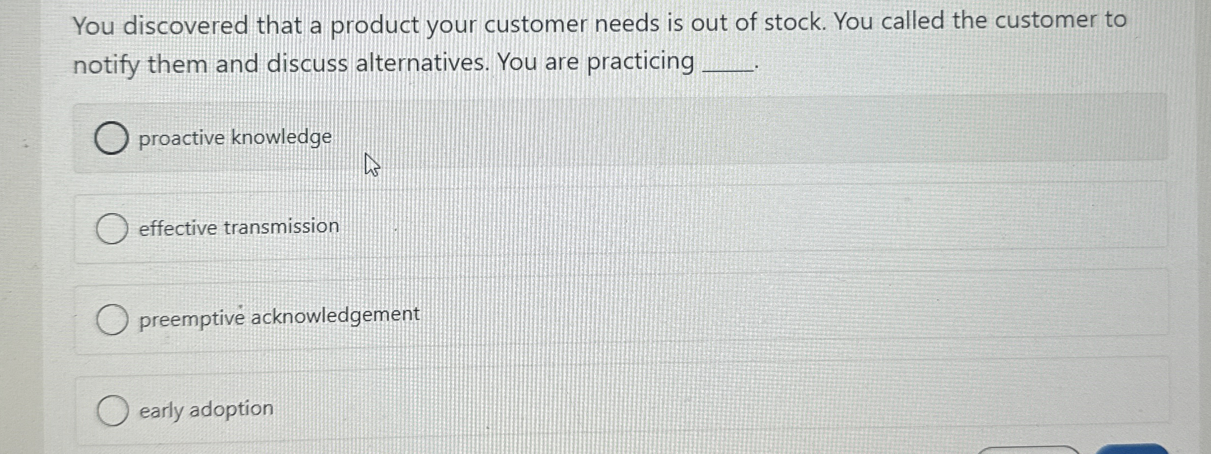 You discovered that a product your customer needs