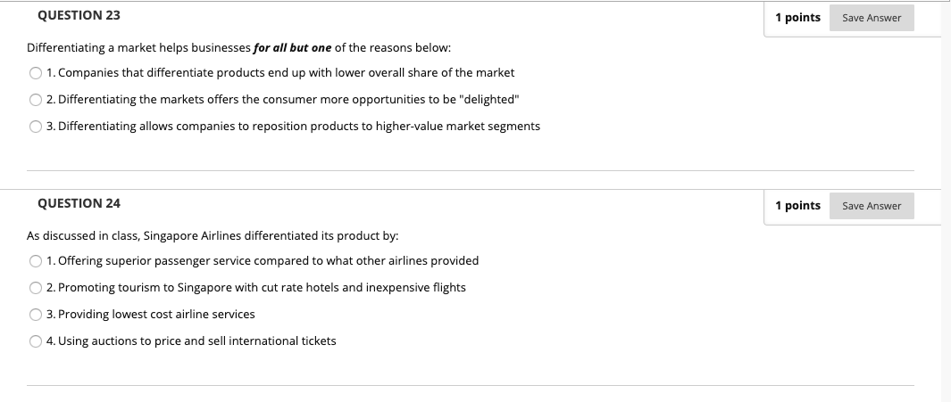 QUESTION 19 1 points Save Answer Demographics