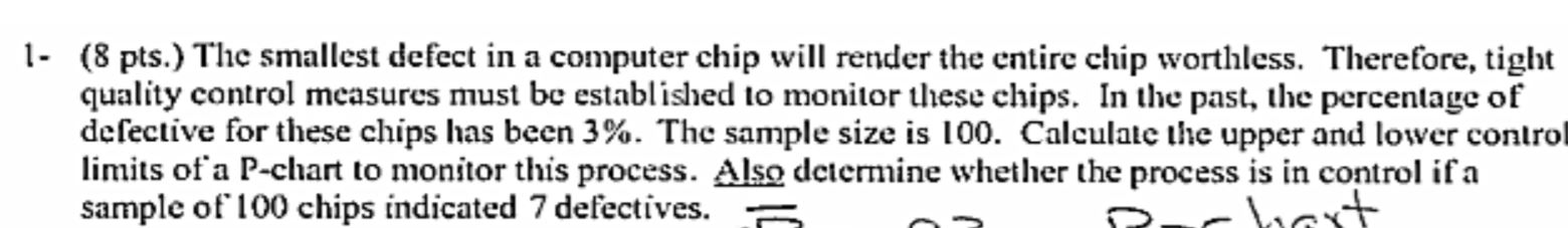 1- (8 pts.) The smallest defect in a computer
