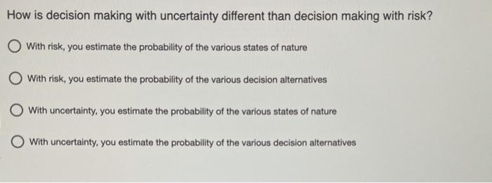 If expected value with uncertainty is $500 and