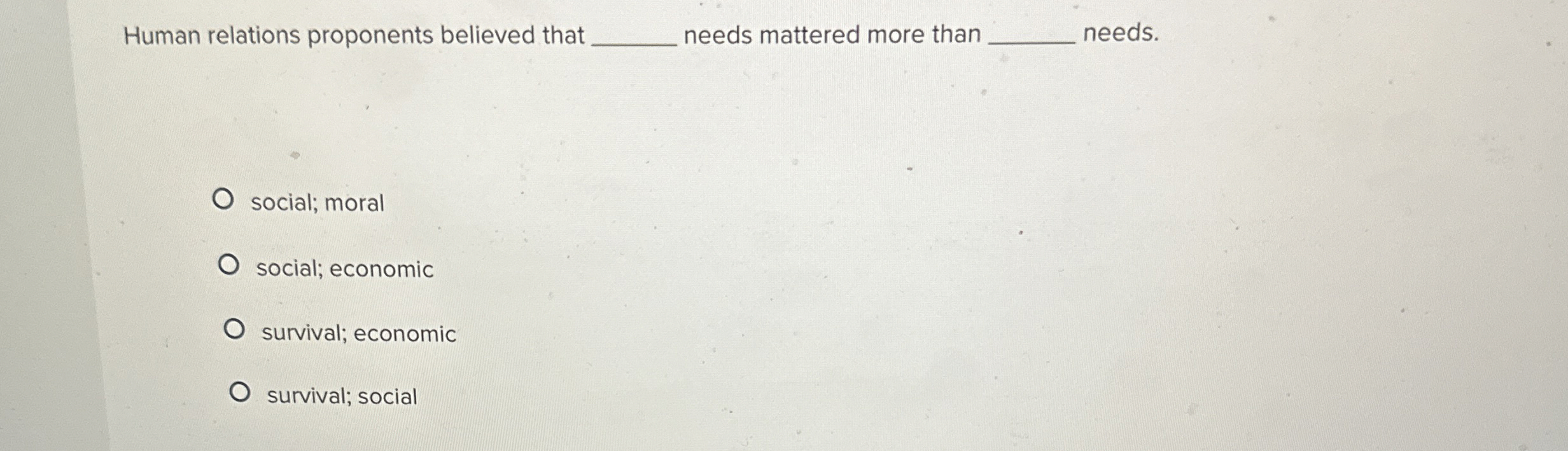 Human relations proponents believed that q ,