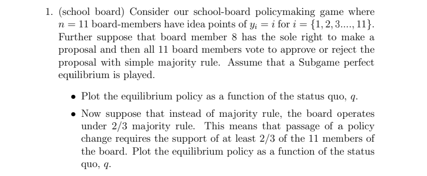 1. (school board) Consider our school-board