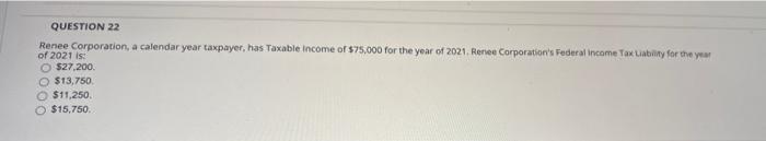 QUESTION 23 For 2021, Forrway Corporation, an
