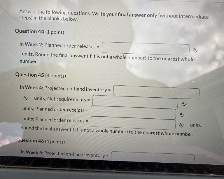 please answer all the questions please [Chapter