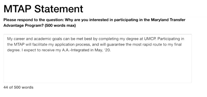 MTAP Statement Please respond to the question: