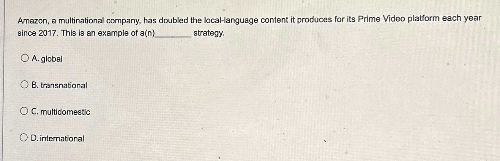 Amazon, a multinational company, has doubled the