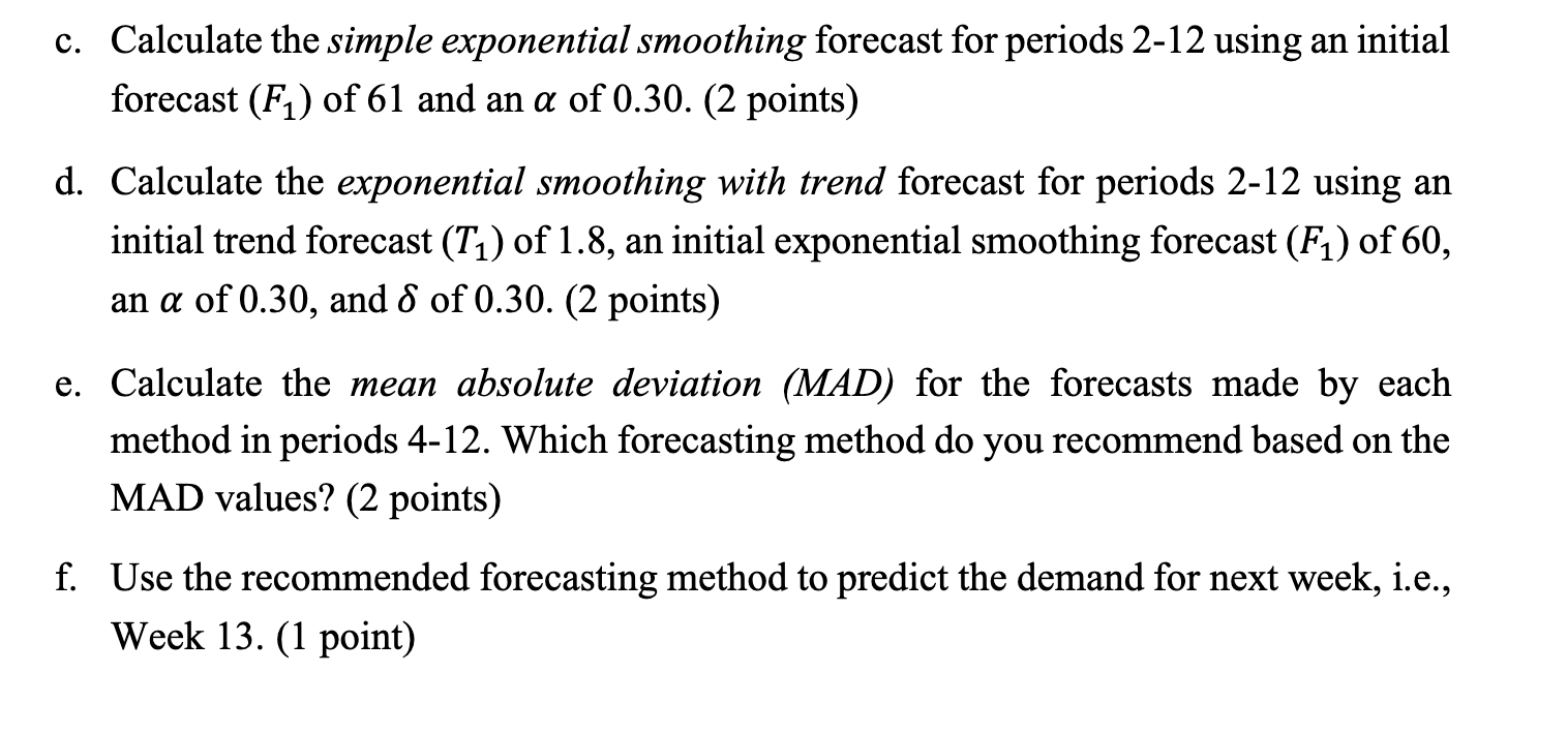 Your forecasting team is trying to determine what