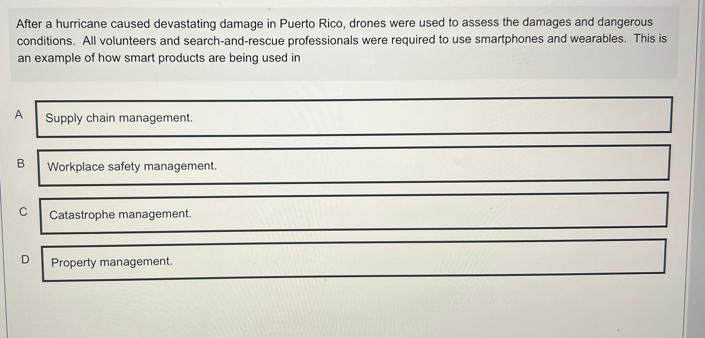 After a hurricane caused devastating damage in