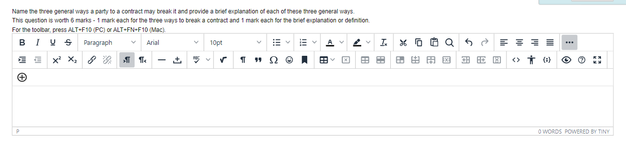 Name the three general ways a party to a contract