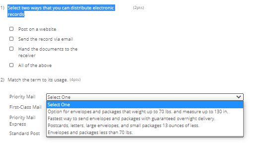 URGENT 1). Select two ways that you can