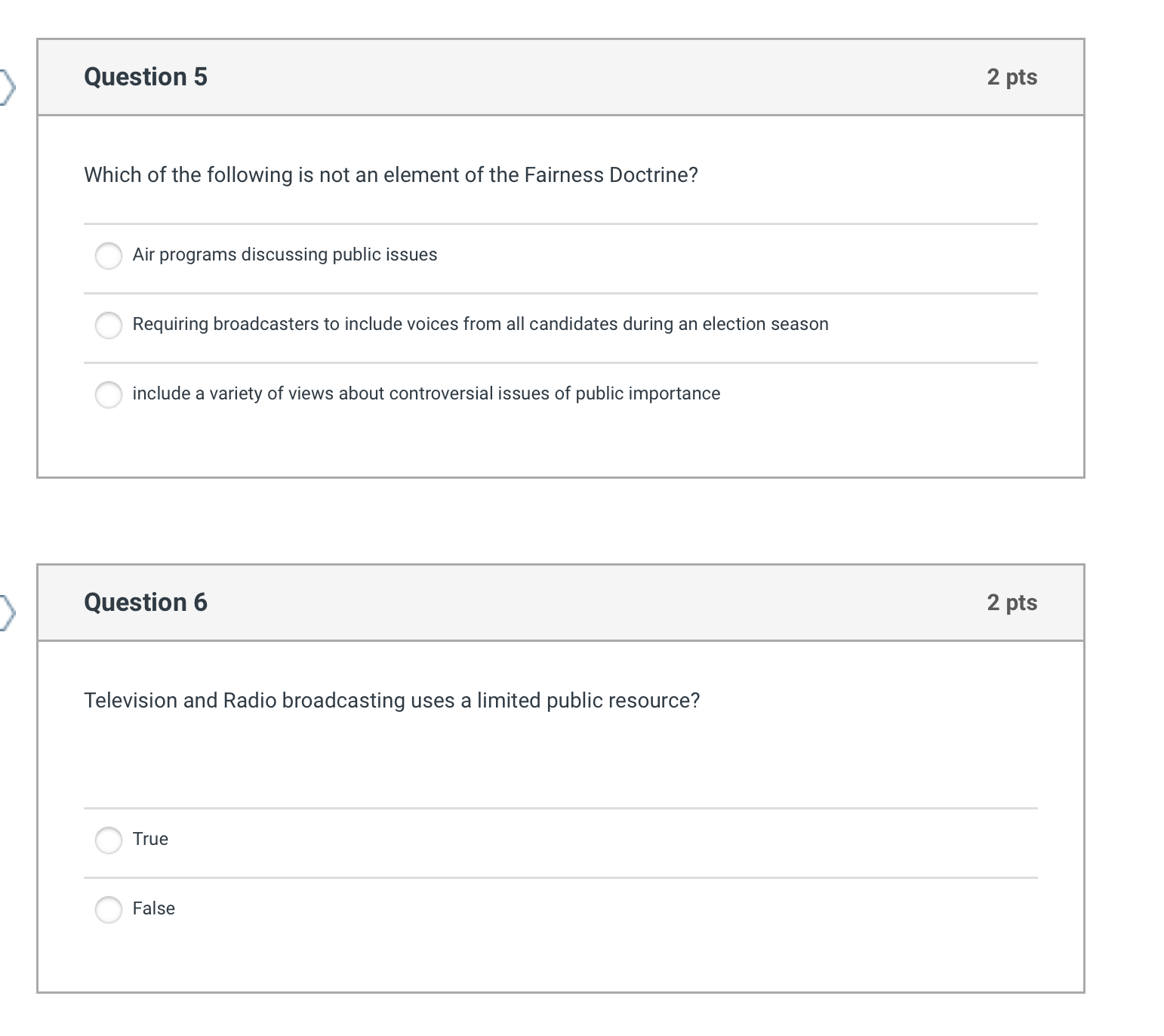 Question 5 Which of the following is not an