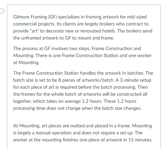 Gilmore Framing (GF) specializes in framing