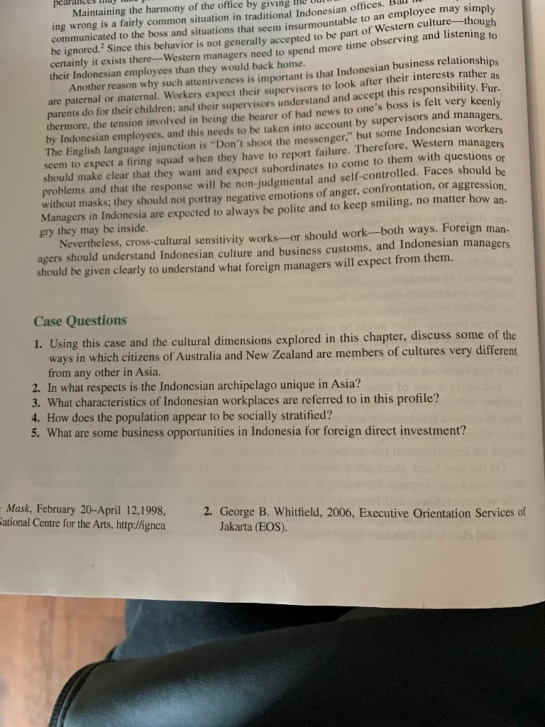 Maintaining the harmony of the office by giving