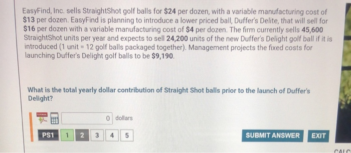 EasyFind, Inc. sells StraightShot golf balls for