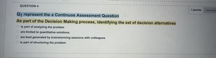 QUESTION 4 1 points Save Q1 represent the a