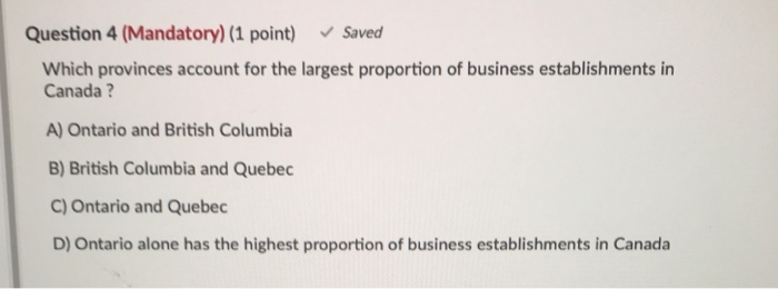 Question 15 (Mandatory) (1 point) Saved You have