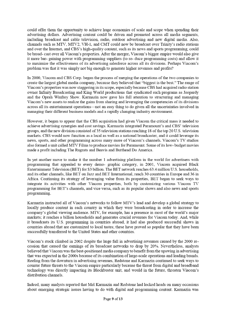 Case Study: Surviving in the Media and