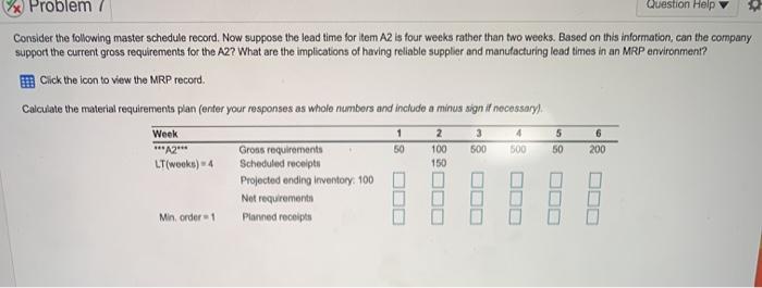 x Problem Question Help Consider the following