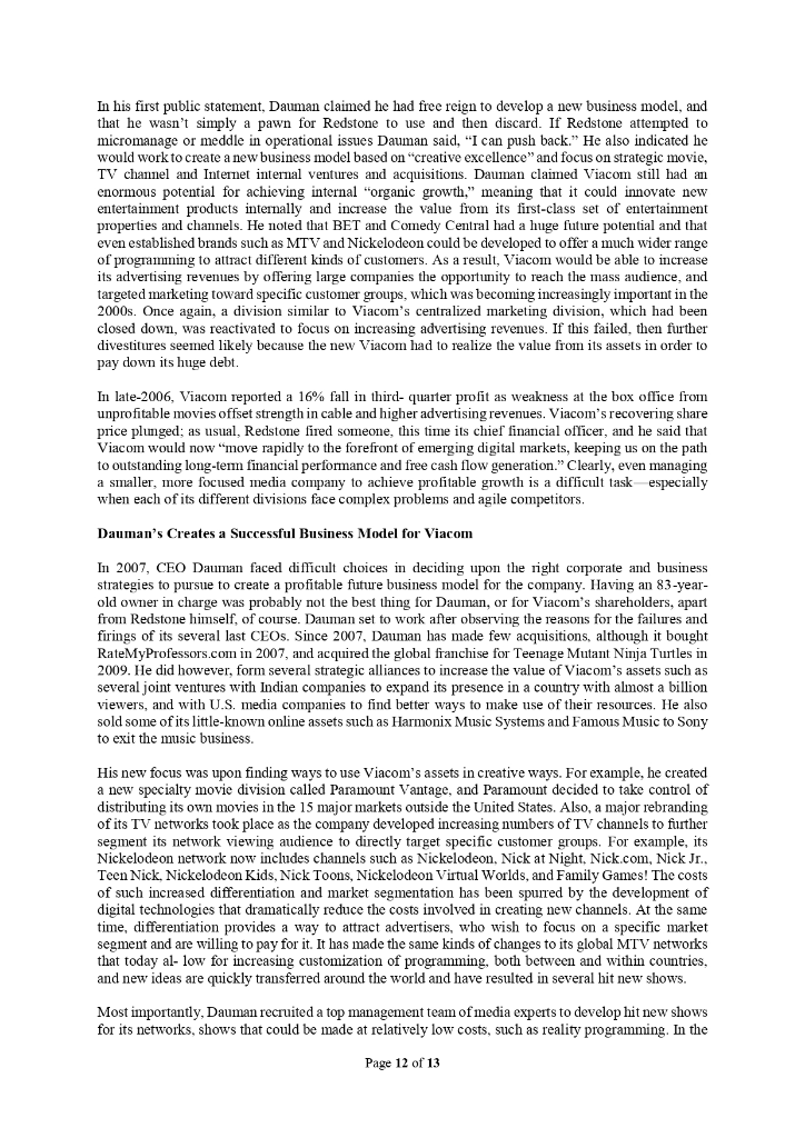 Case Study: Surviving in the Media and