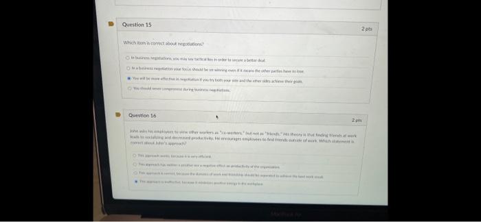 Question 15 2pts which is correction home